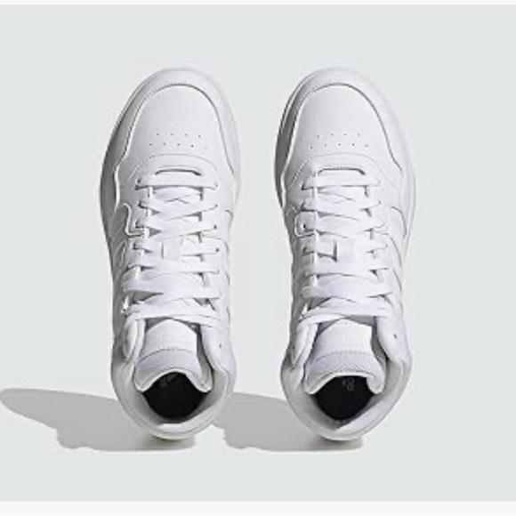 Adidas white Men's Hoops 3.0 Mid Lifestyle Basketball Classic Vintage Sneaker - Picture 1 of 7